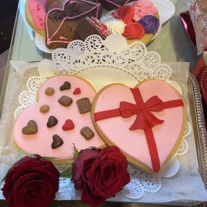 Box of Chocolate Iced Cookies